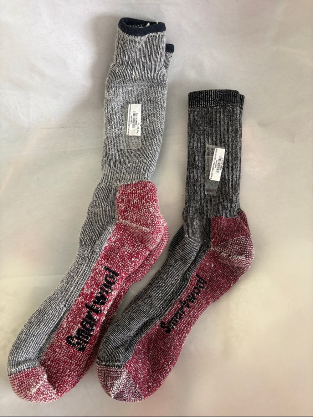 Men’s SmartWool mountaineer Max cushion crew and shin socks XL NEW RED BLACK